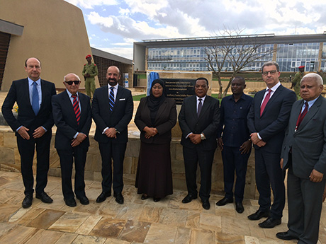 Legal Counsel, Mr. Serpa Soares, at the inauguration ceremony for the new premises of the Arusha branch of the International Residual Mechanism for Criminal Tribunals