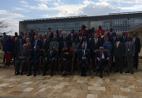Legal Counsel, Mr. Serpa Soares, at the inauguration ceremony for the new premises of the Arusha branch of the International Residual Mechanism for Criminal Tribunals