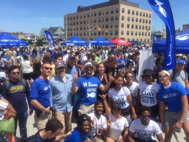 MSS on Rockaway beach with crowd