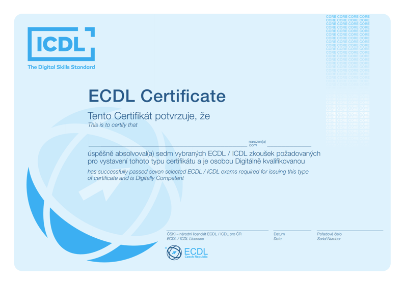 Certifikát ECDL
