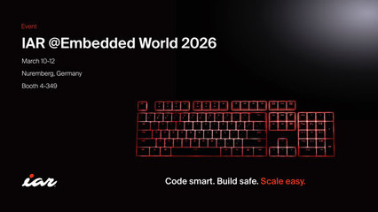 åµå¥å¼è»ä»¶éç¼(fÄ)æ°ç´(jÃ¬)å IAR Systems äº®ç¸ Embedded World 2026
