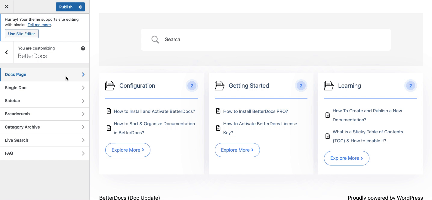 How To Configure BetterDocs Handbook Layout In WordPress? 4 BetterDocs Handbook Layout
