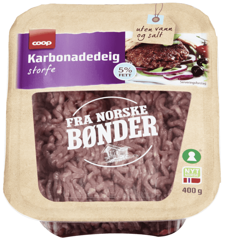 Coop Karbonadedeig 5% 400g