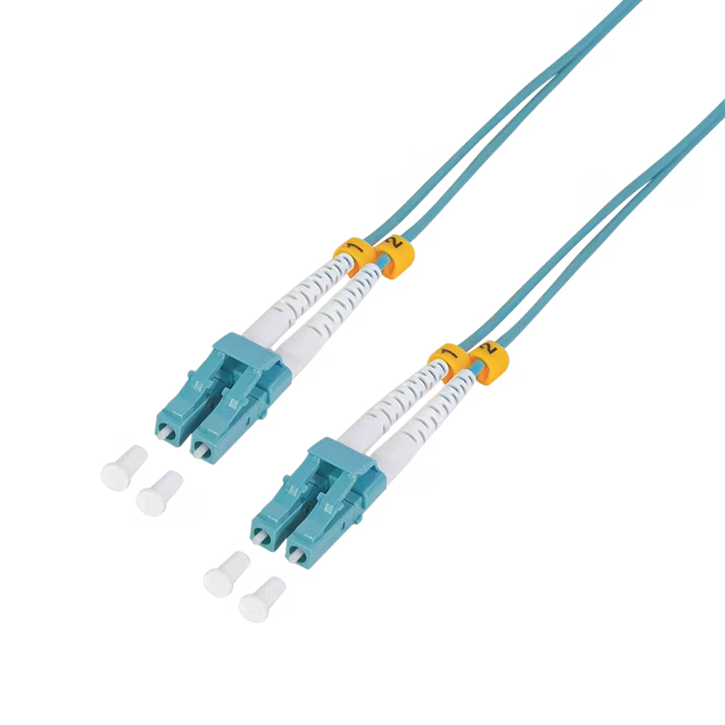 LOGLINK Fiber duplex patch cable, OM3, 50/125µ, LC-LC, aqua, 3 m