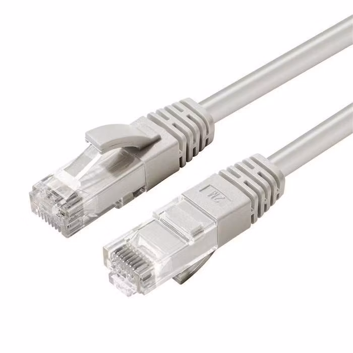 Nettverkskabel CAT5e U/UTP grå 100/1000Mbit 10m