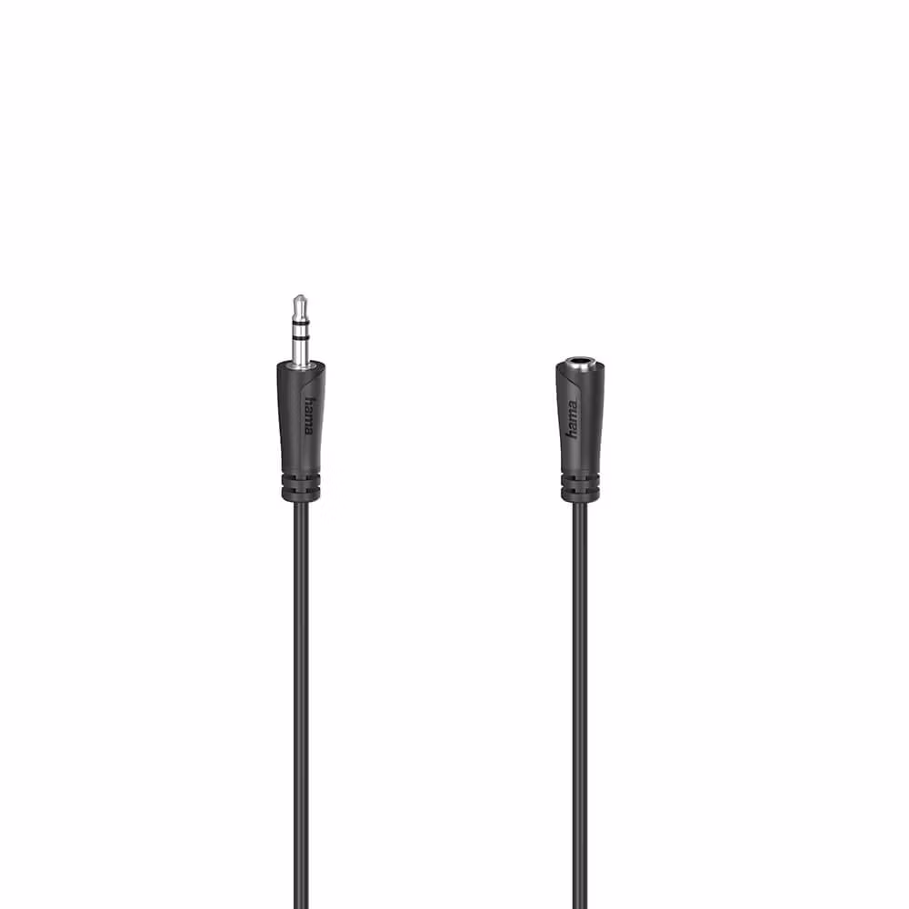 HAMA Lydkabel 3,5mm(M) - 3,5mm(F) Forlengelse 3m *