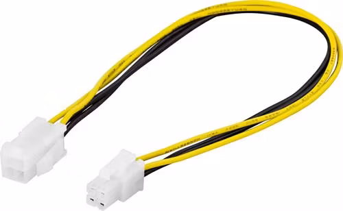 ATX 12V 4-pin Extension cable / Forlengningskabel 0.3 m