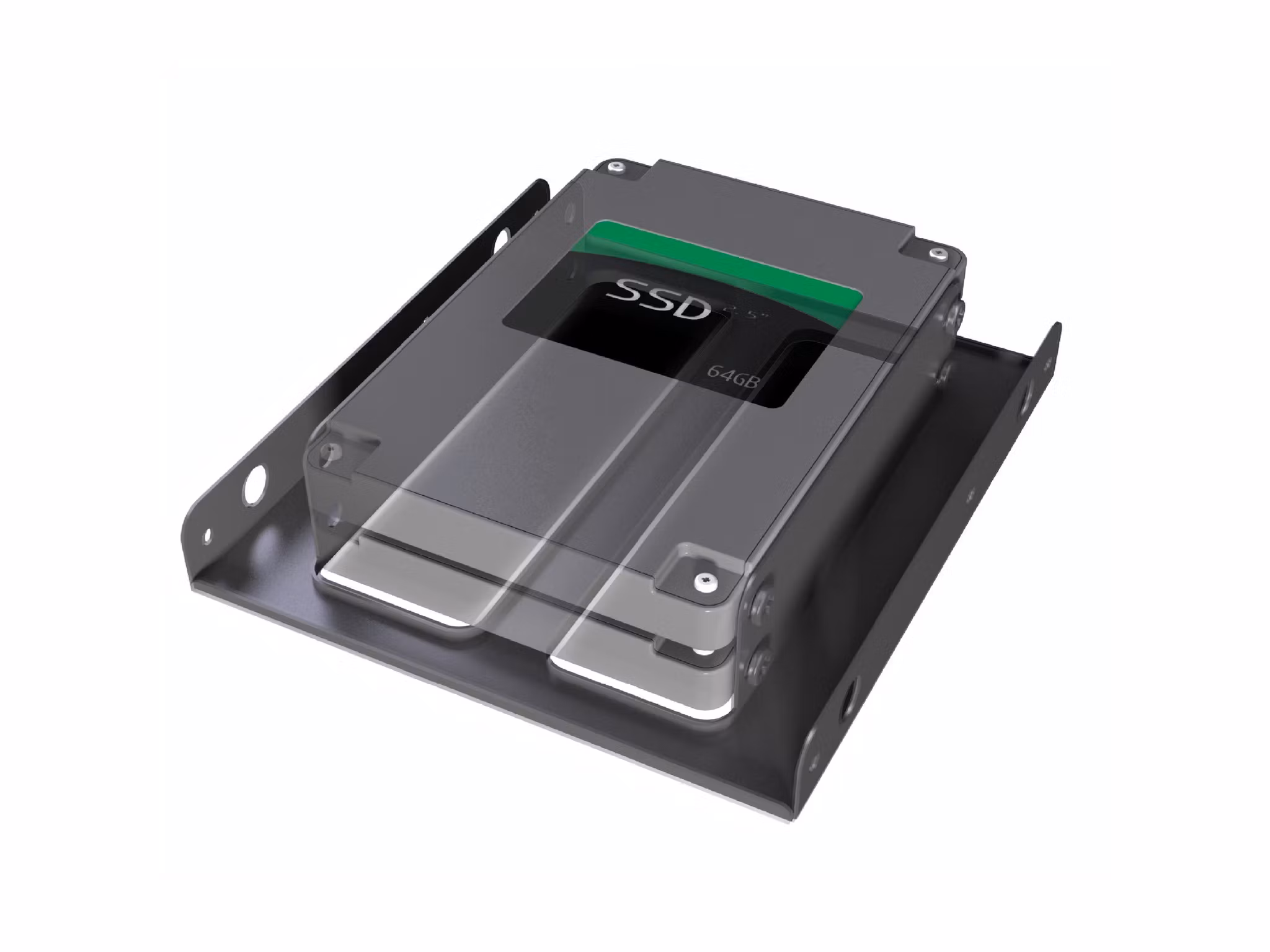 akasa SSD & HDD ramme for 2.5" SSD HDD adapter til 3.5" Bay