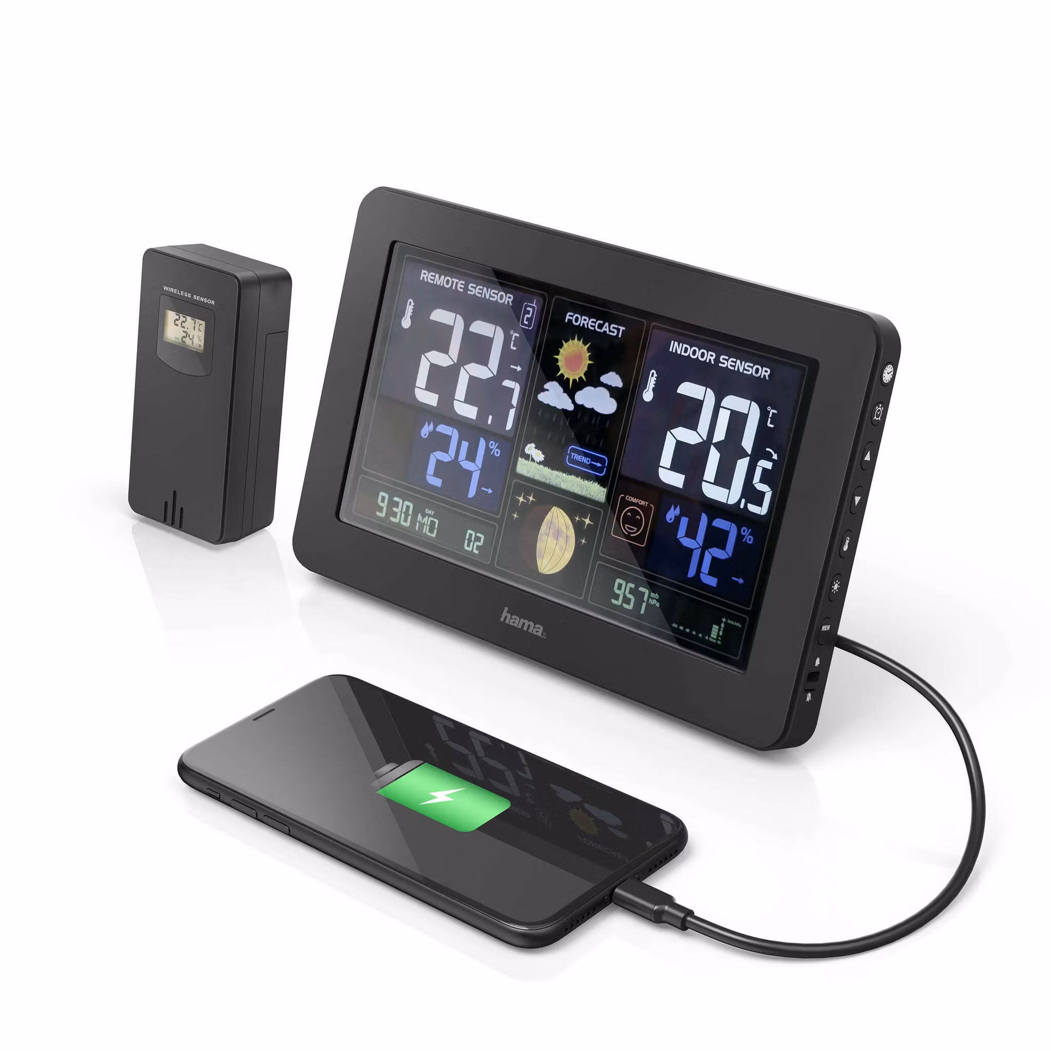 HAMA Værstasjon Premium Inkl. USB-lading