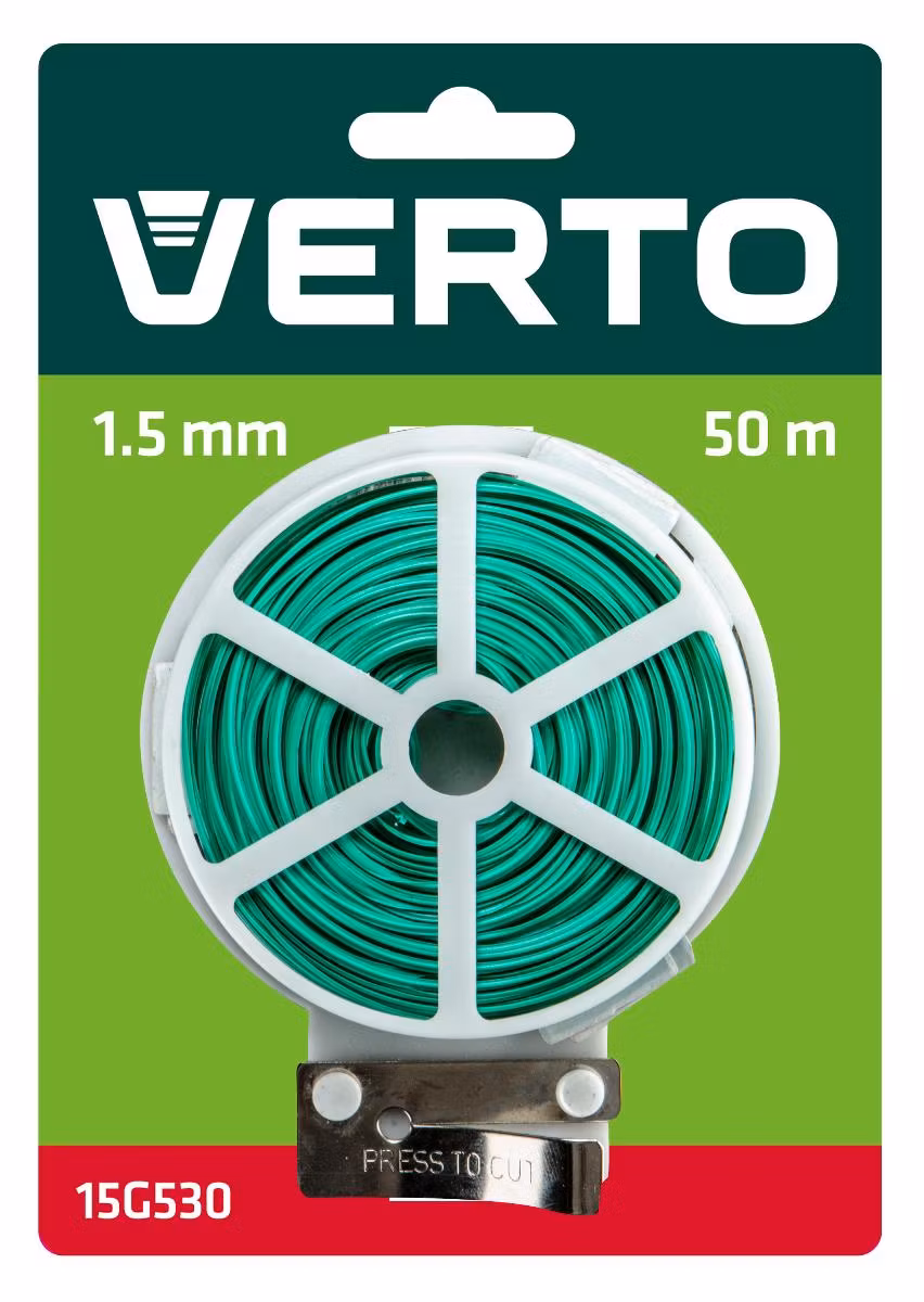 Blomstertråd PVC 1,5mm 50M m/kutter