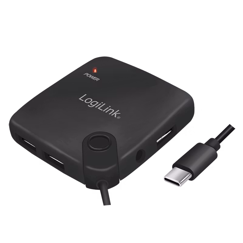 Logilink USB-C OTG Multifunction USB hub and card reader