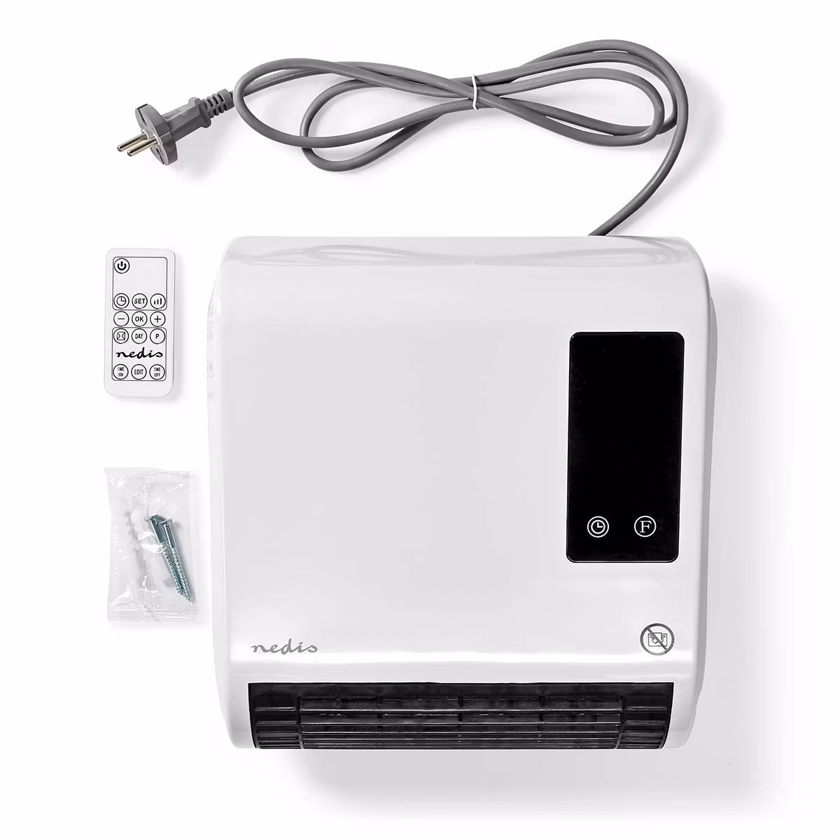 Badromsovn 2000 W | Justerbar termostat | 2 Varmemoduser | IP22 | Fjernkontroll | Hvit