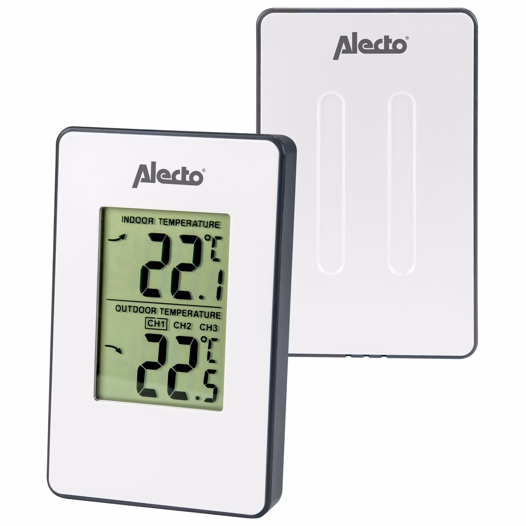 Termometer ute/inne Alecto med maks og min. temp
