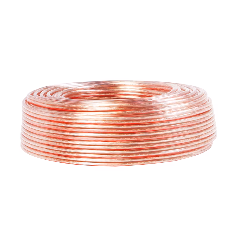 Høyttalerkabel 2x 0.75 mm² | 10.0 m | Gjennomsiktig