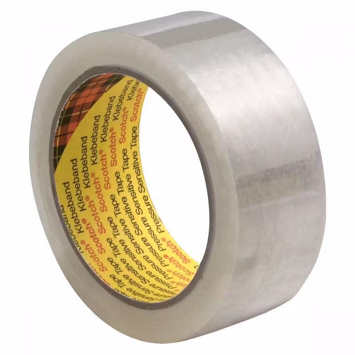 3M Scotch Emballasjetape 66m x 38mm Gjennomsiktig 6pk
