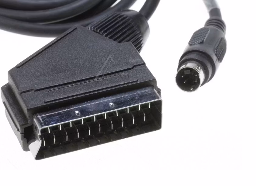 Scart til S-VHS 2m sort