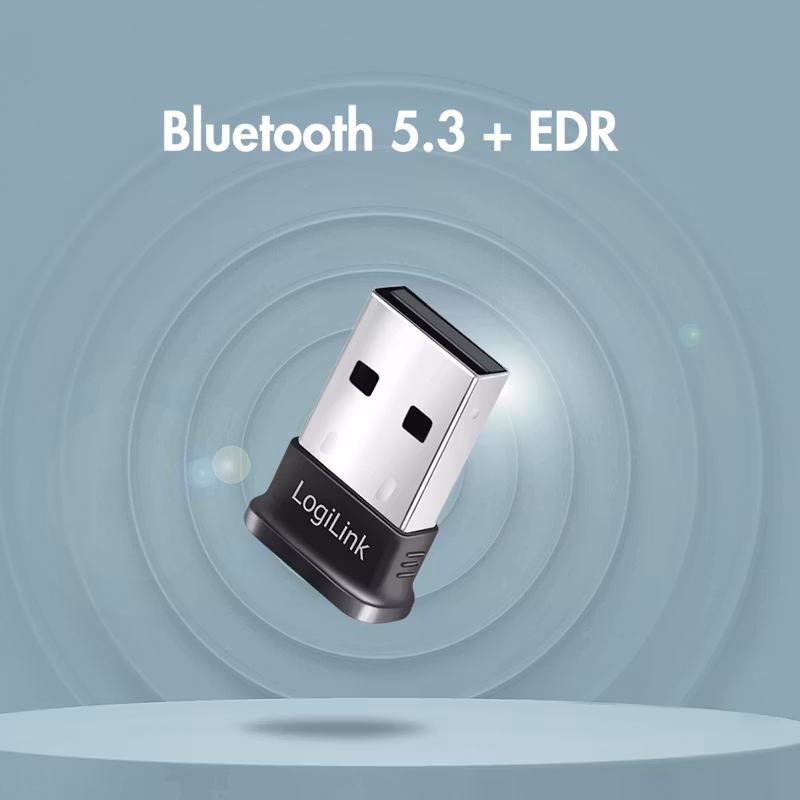 Logilink BT 5.3-adapter, USB-A, opptil 20 m rekkevidde, med LED