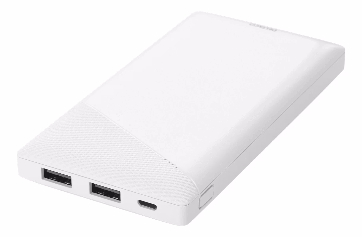 DELTACO Power bank 10000 mAh, 2.1A/10.5 W