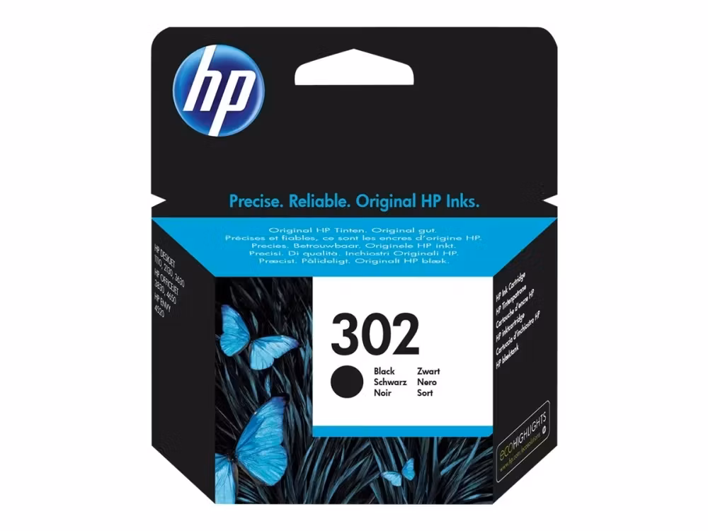 HP 302 Sort Blekkpatron