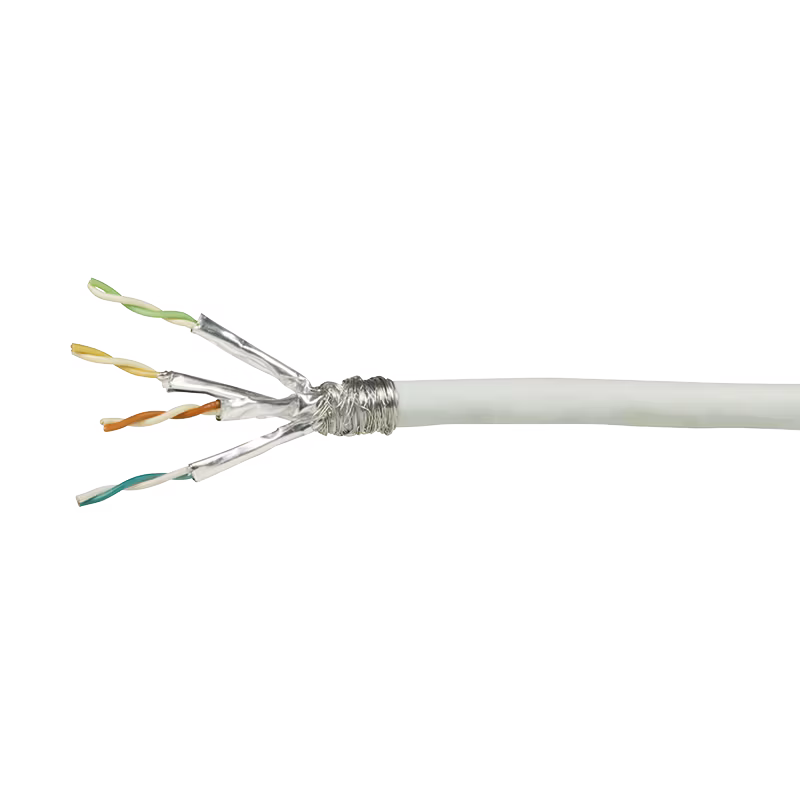 Installasjonskabel CAT6 CCA EconLine, S/FTP, hvit, 100 m
