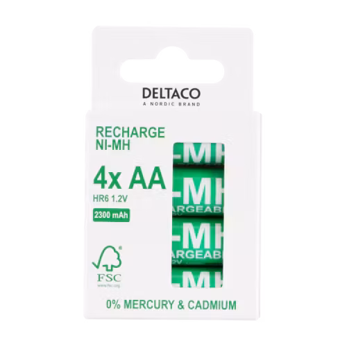 LR6/AA Ultimate Ni-Mh Batteri | Oppladbar | 2300mAh | 4stk