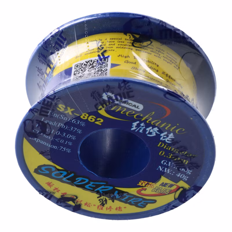 SX862 Loddetinn (Double Rosin Hole Solder wire) | 0.3 mm | 60 g