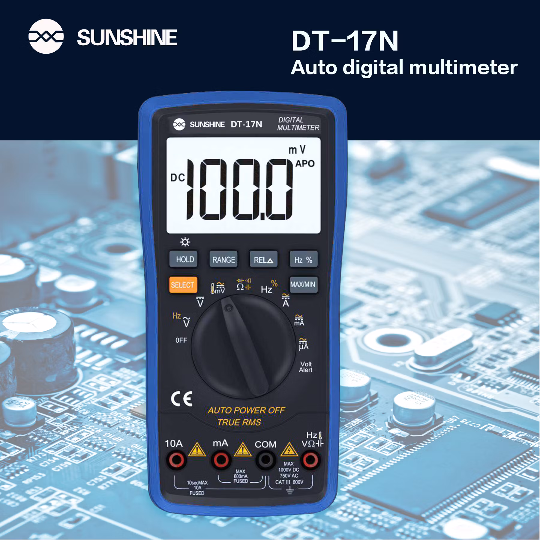 Sunshine DT-17N Digitalt multimeter