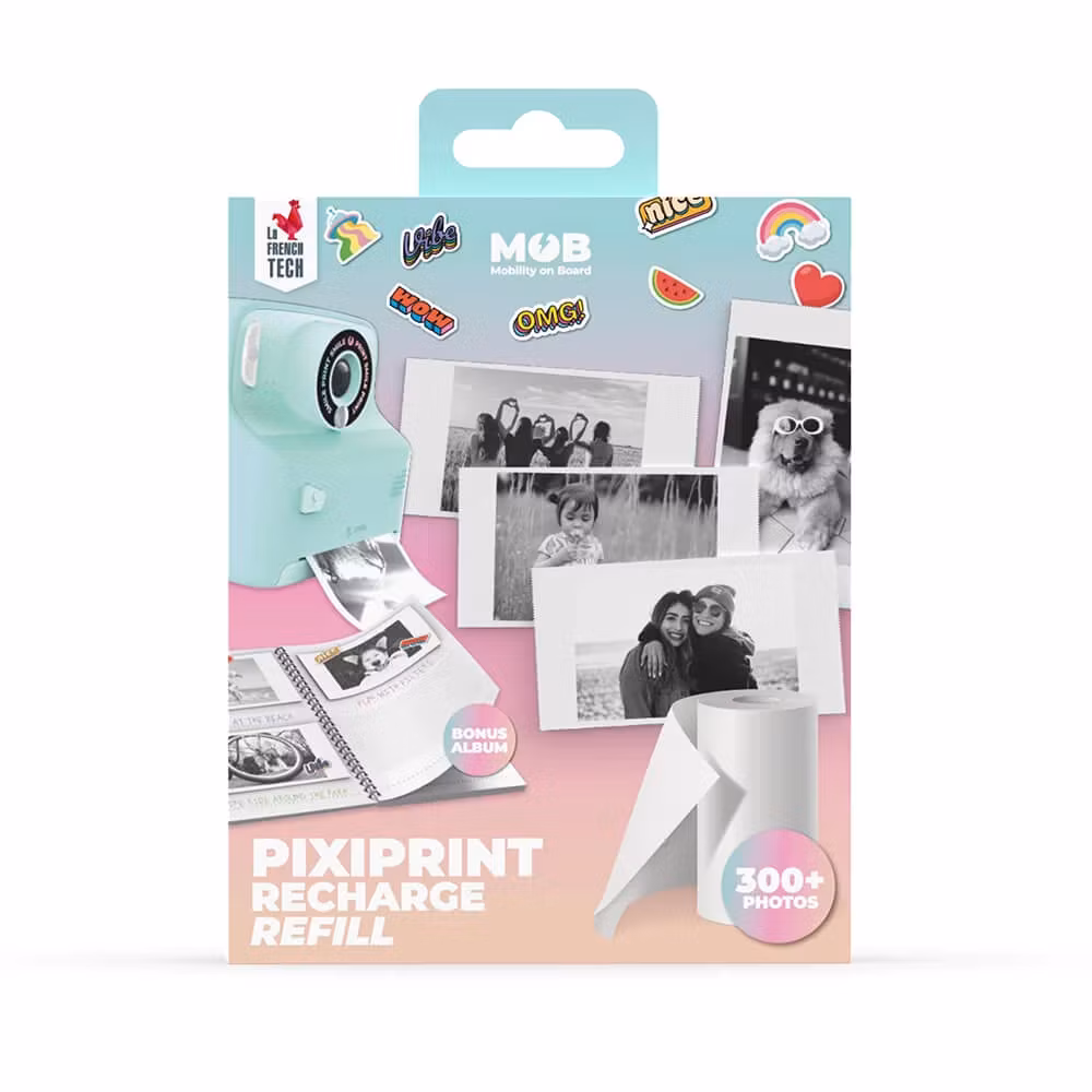 Refill Pixiprint 4 Ruller Inkl. Stickers