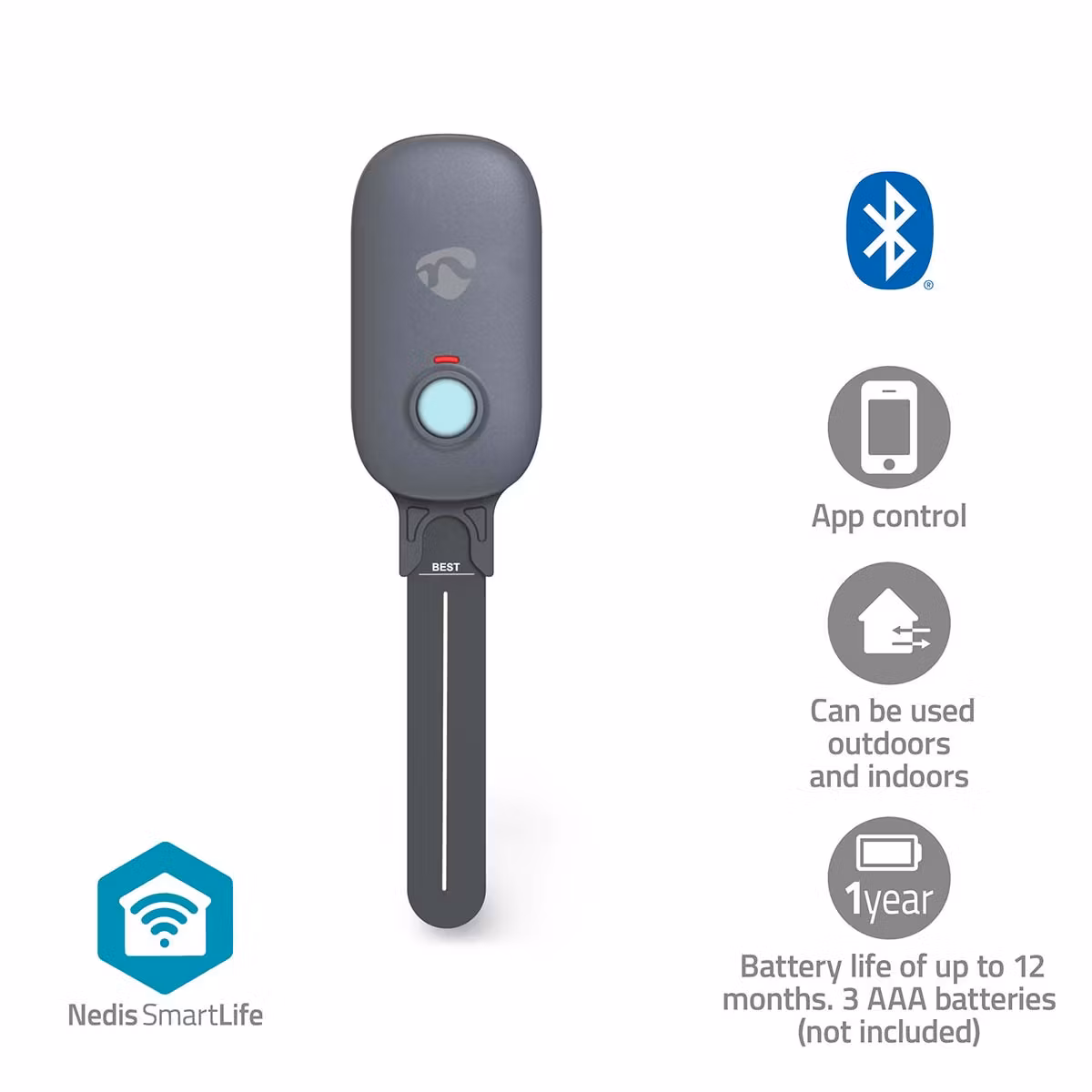 SmartLife Jordfuktighets-måler Bluetooth® | Batteridrevet | IP55 | 0 - 100 % | Android™ / IOS