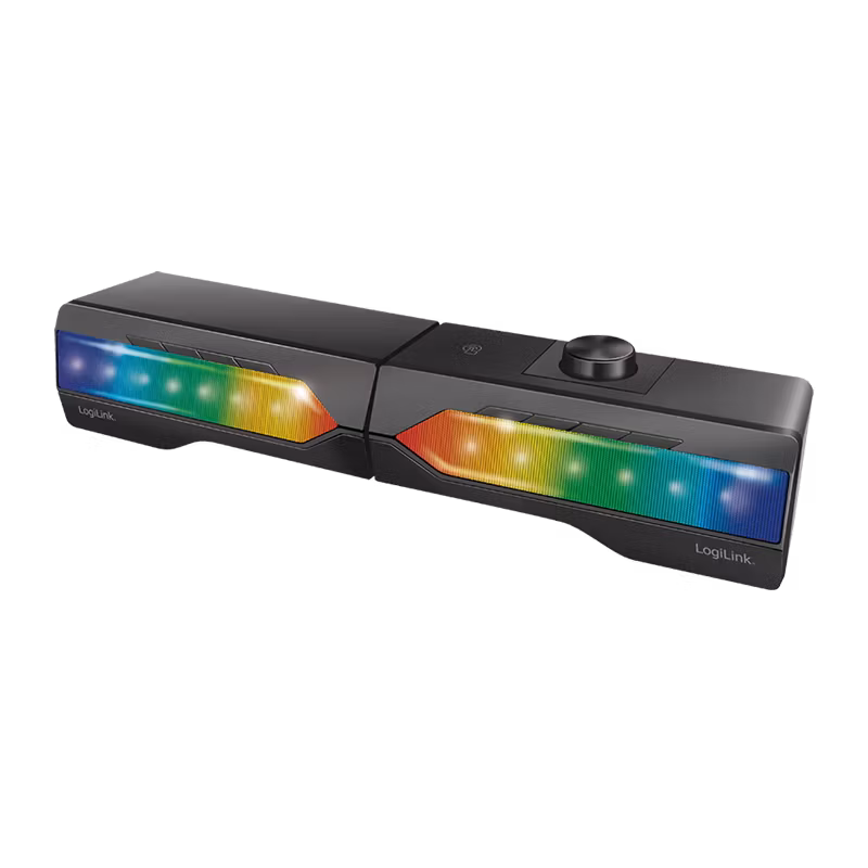 Mobil soundbar med partylys, 2-i-1 gaming-lydsystem