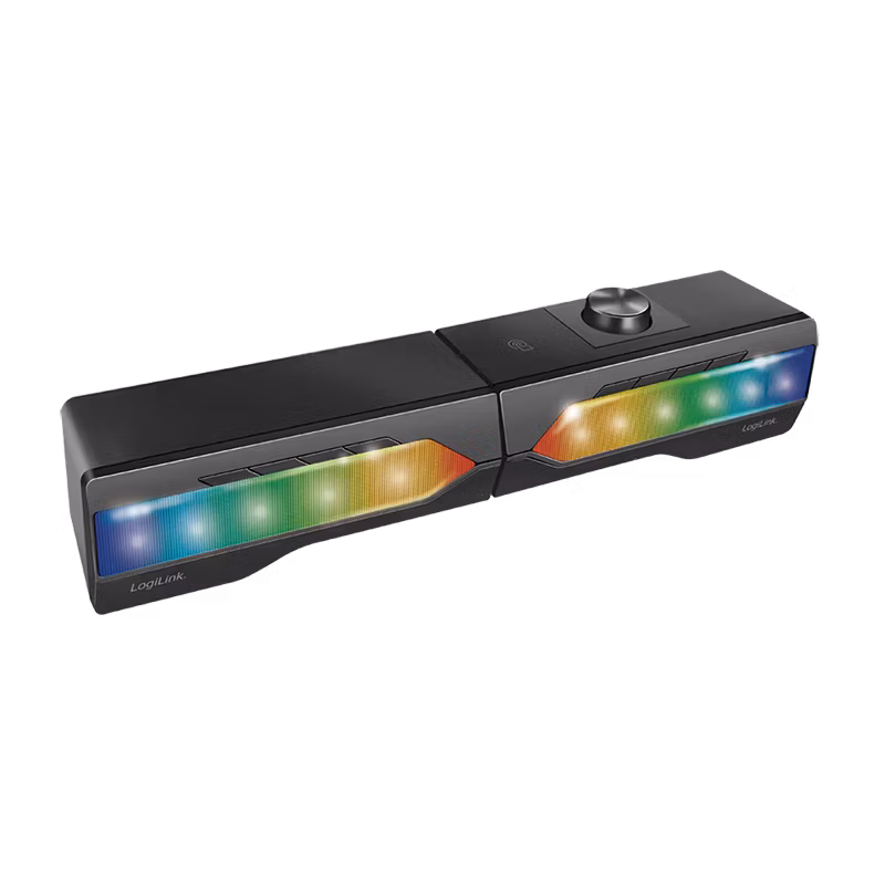 Mobil soundbar med partylys, 2-i-1 gaming-lydsystem