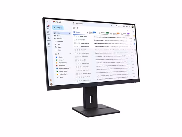 Lenovo ThinkVision E27-40 - LED-skjerm - 27" - 1920 x 1080 Full HD (1080p) - IPS - 300 cd/m² - 1500:1 - 4 ms - HDMI, VGA, DisplayPort - høyttalere