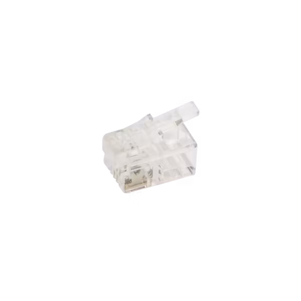 RJ10 modularplugg, 4P4C, uskjermet - 1 stk