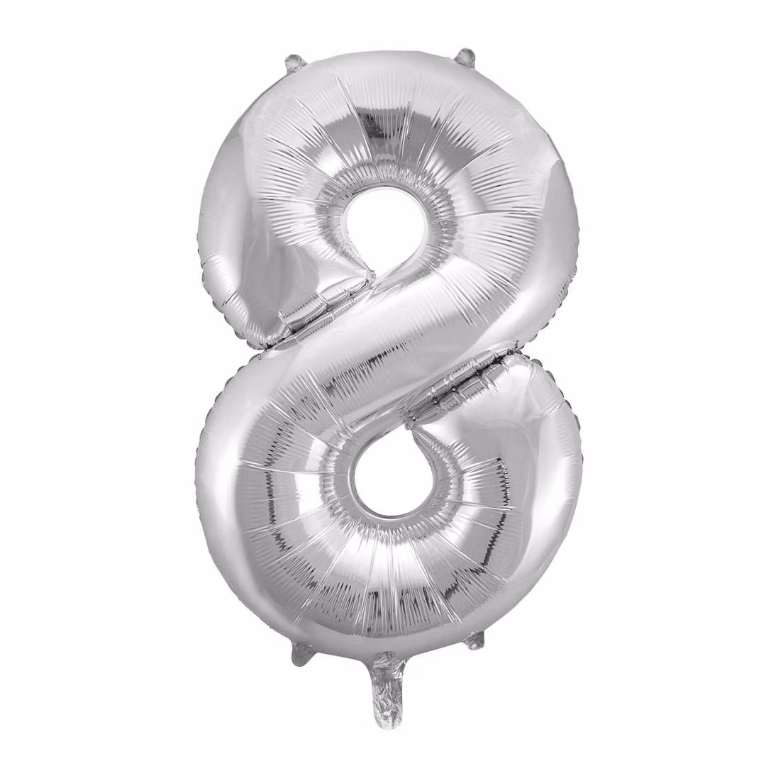 Ballong - 86 cm tall 8 (sølv)
