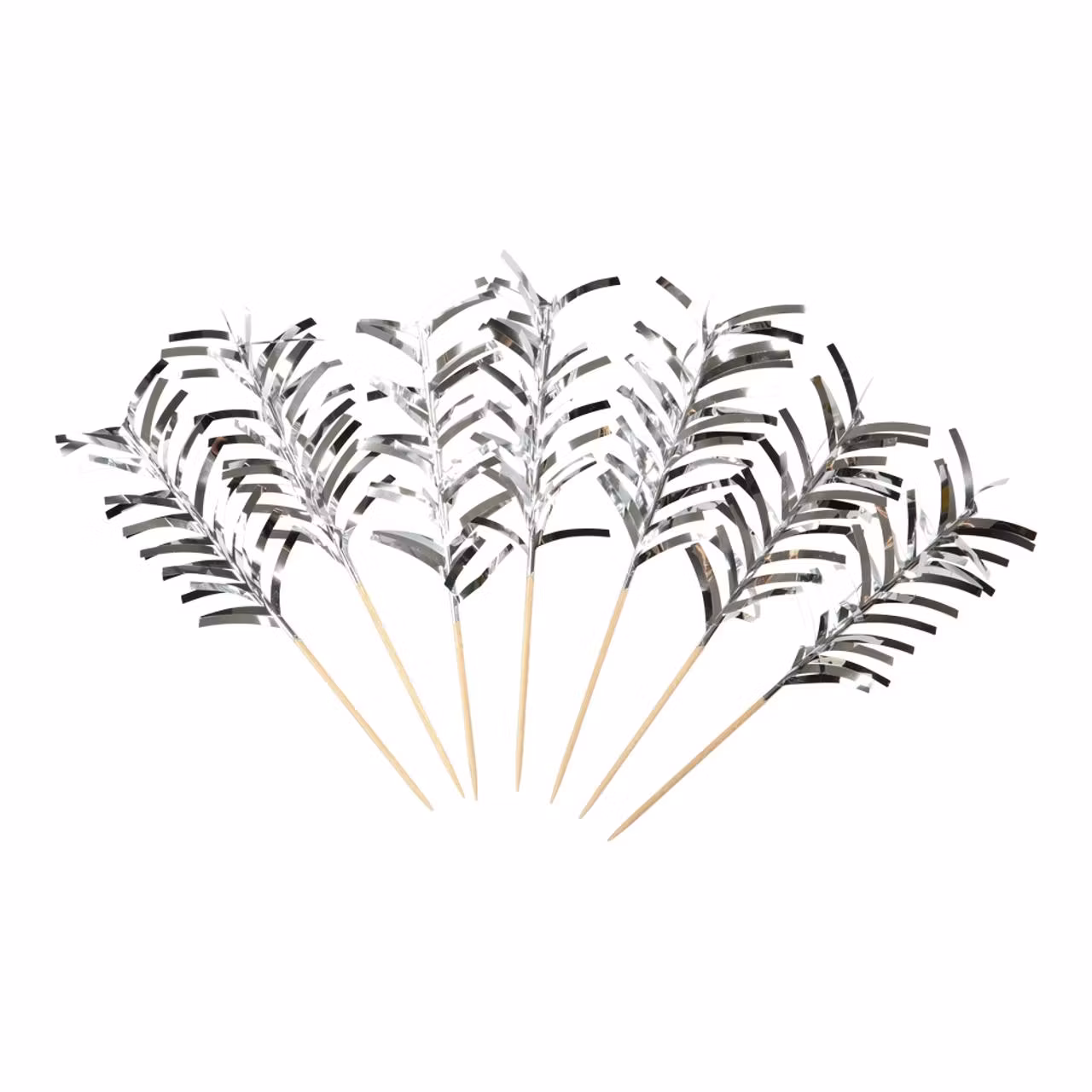 Dekorative coctailsticks / cocktailpinner 20 stk (sølv)