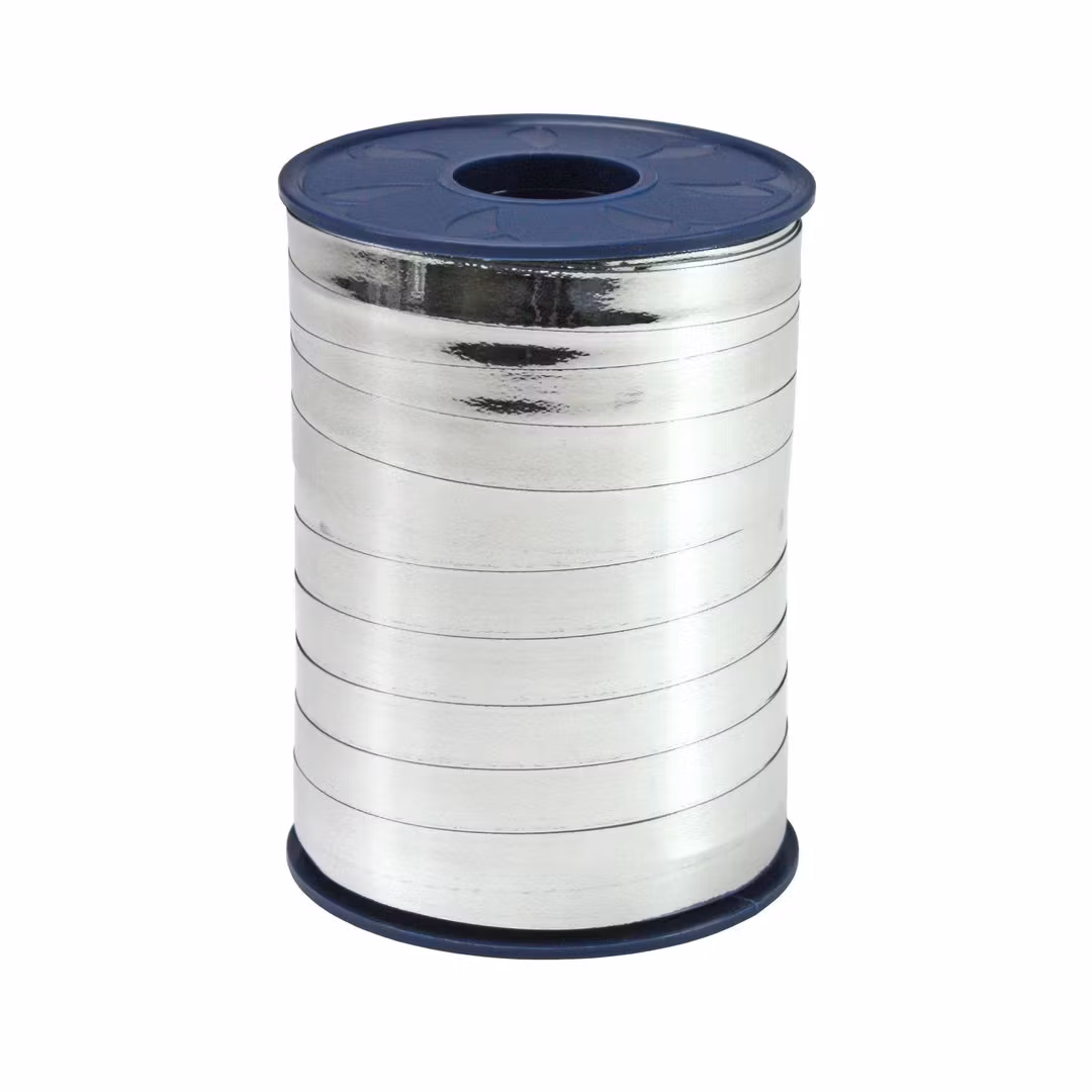 Gavebånd 10mmx250m metallic sølv