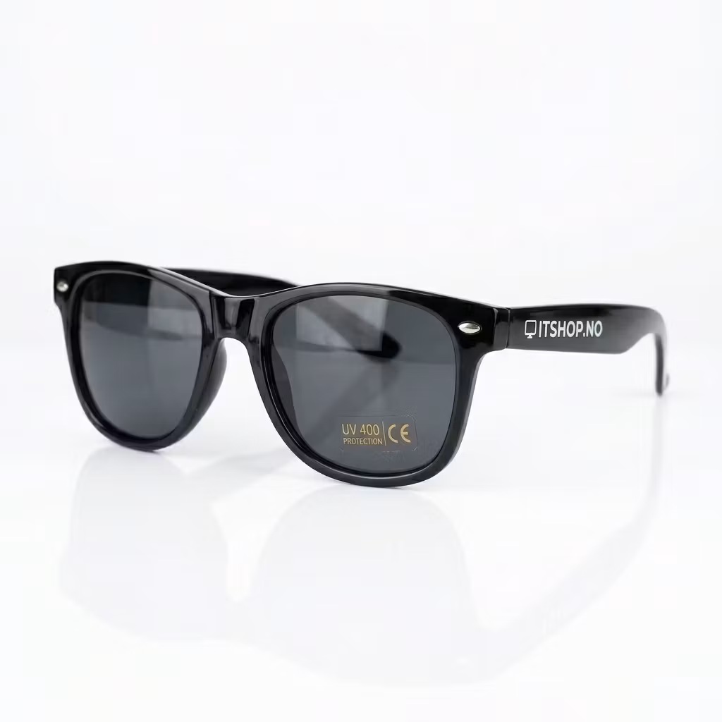 Solbriller med sorte glass - ITSHOP.no