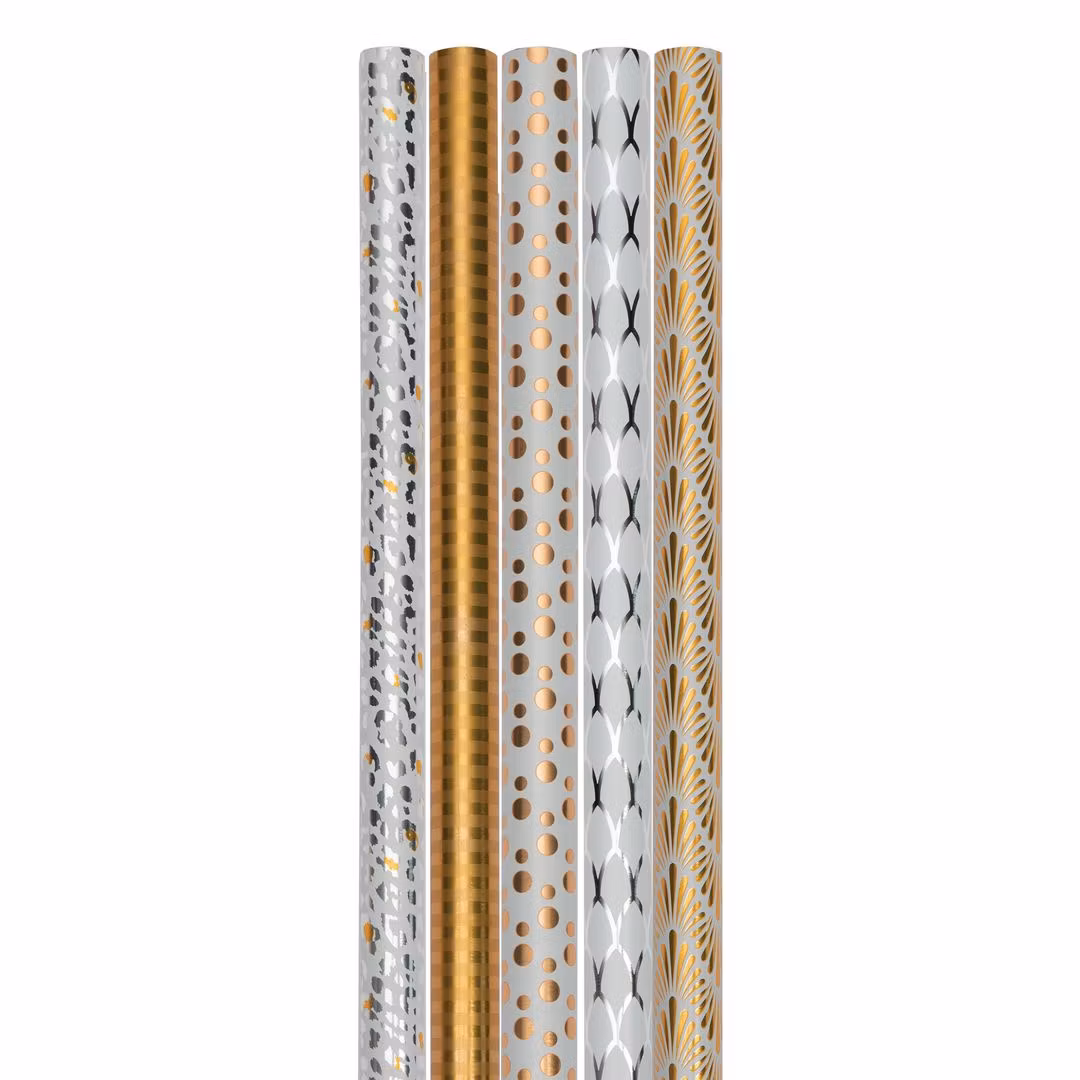 Gavepapir 70cmx1,5m Metallic