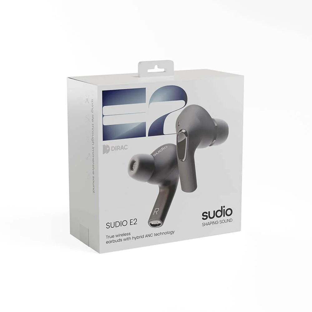 Hodetelefon In-Ear E2 True Wireless ANC Svart