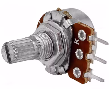 Potentiometer: shaft; single turn; 22kΩ; 125mW; ±20%; THT; 6mm; mono