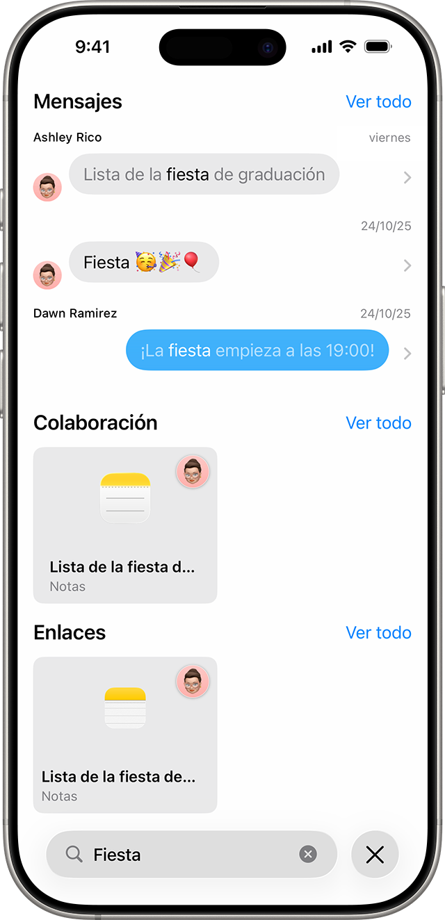 En iOS 26, puedes iniciar una búsqueda en la parte inferior de tu pantalla.