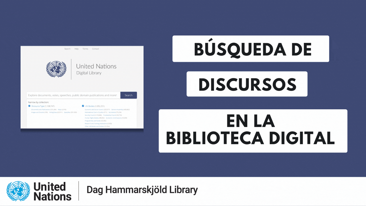 Explicación simple para encontrar discursos