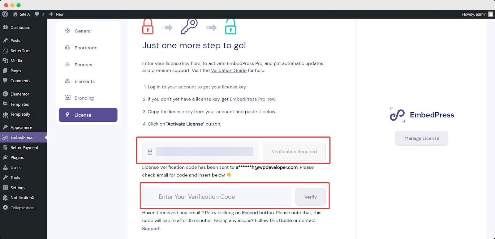 HOW TO VERIFY & AUTHENTICATE YOUR EMBEDPRESS PRO LICENSE KEY? 3 Get EmbedPress PRO