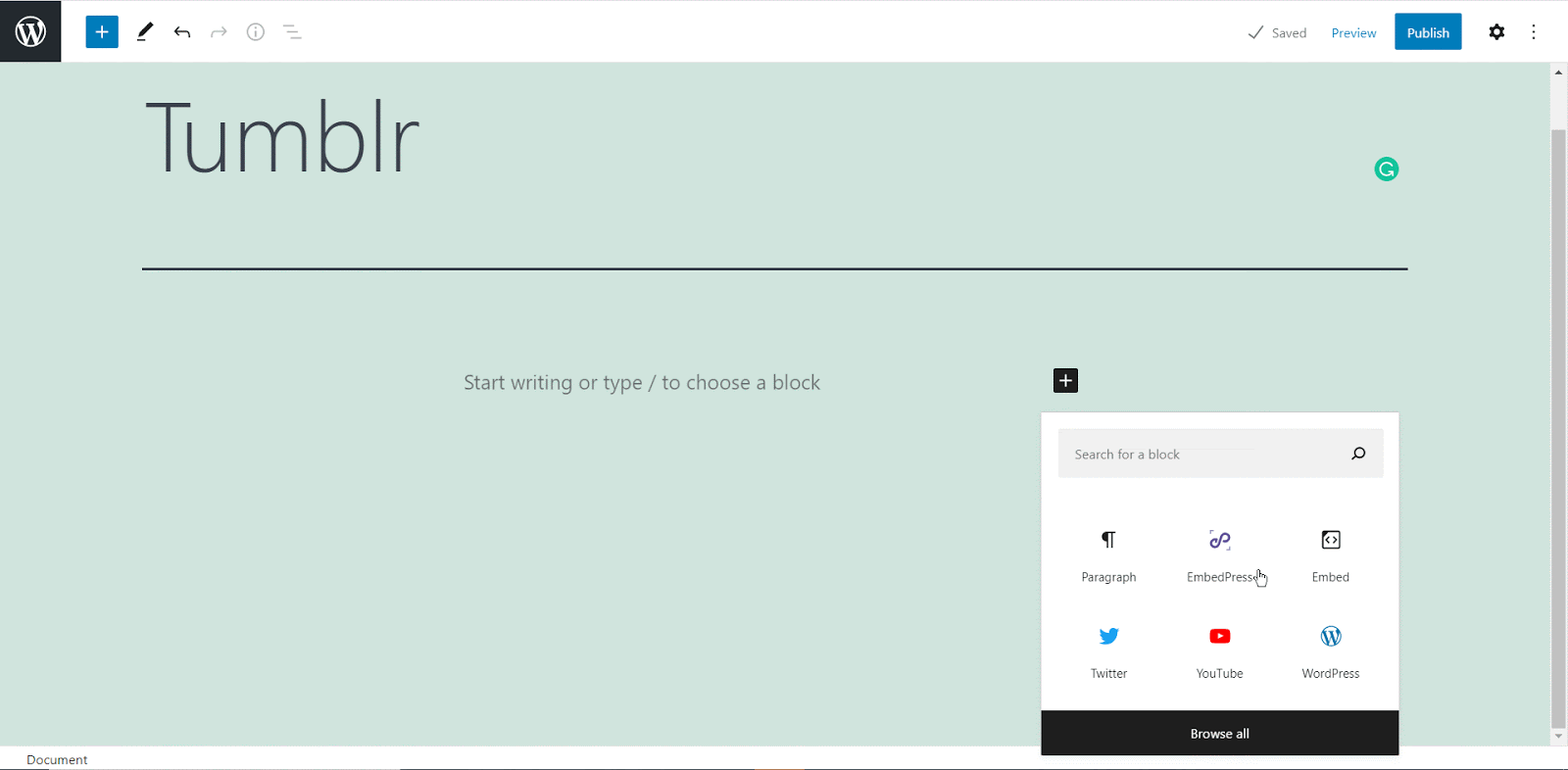 How To Embed Tumblr In WordPress With EmbedPress 6 embed tumblr