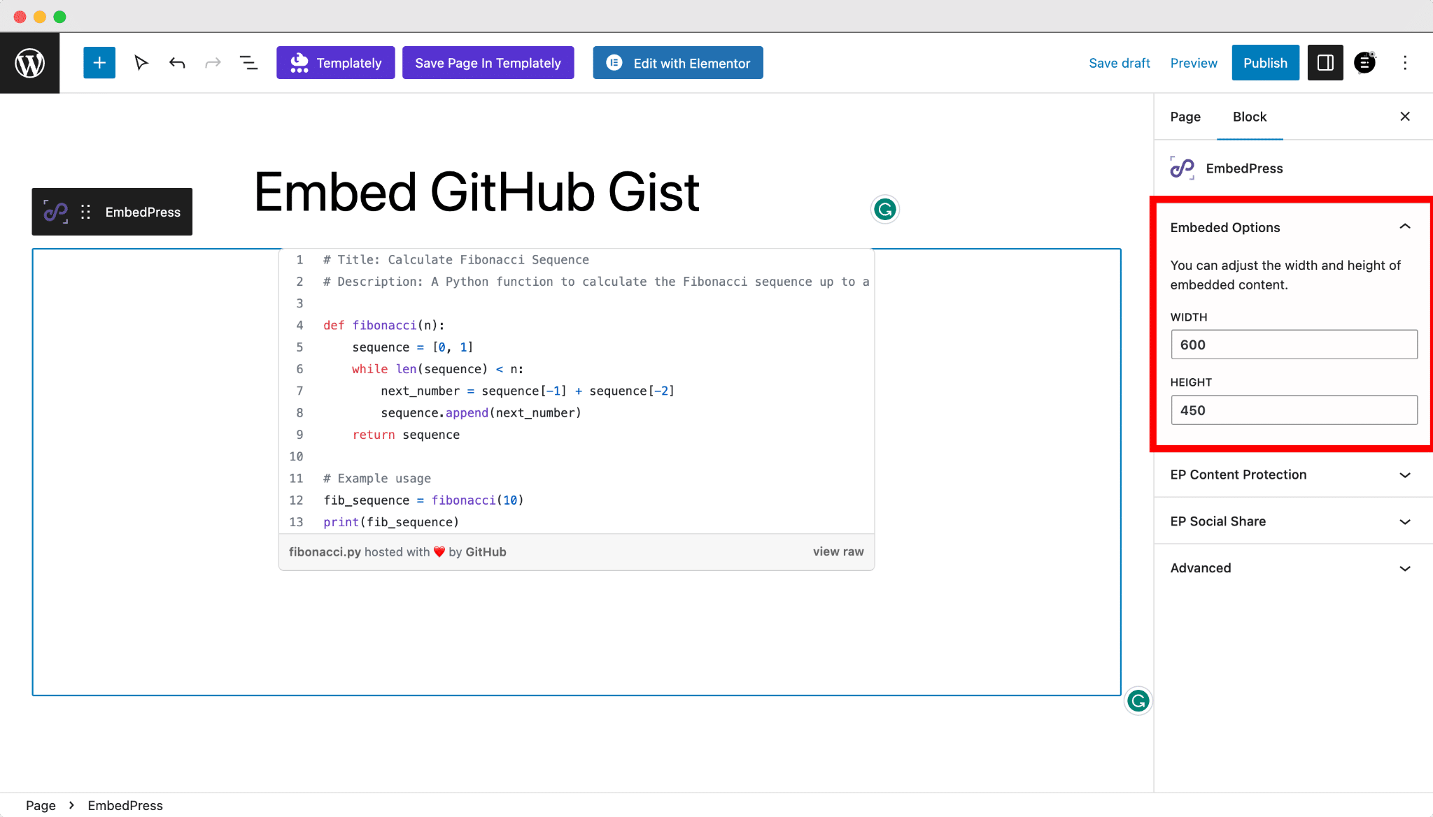 How To Embed Github Gist Snippets in WordPress 4 Embed Github