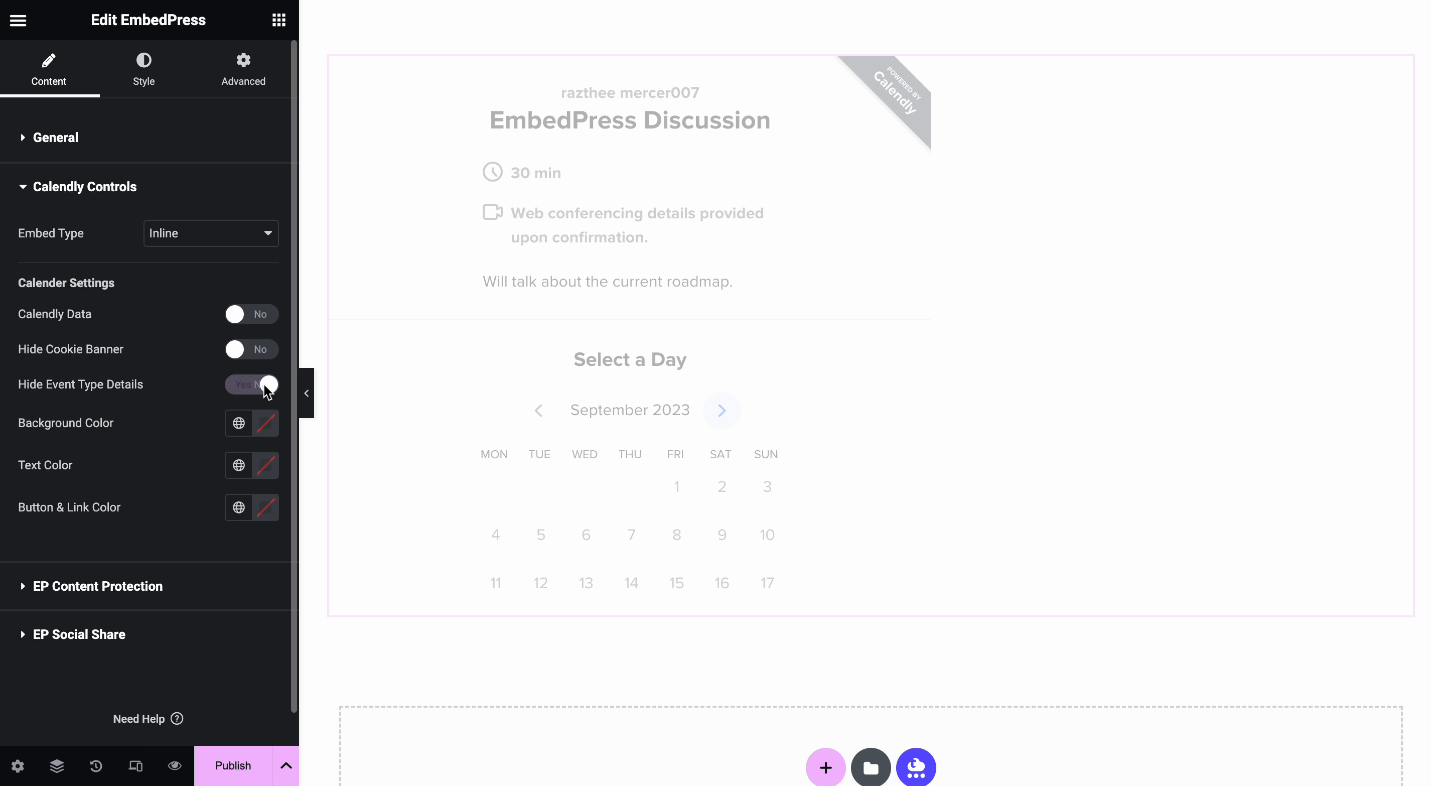 How To Embed Calendly Events With EmbedPress? 19 Embed Calendly