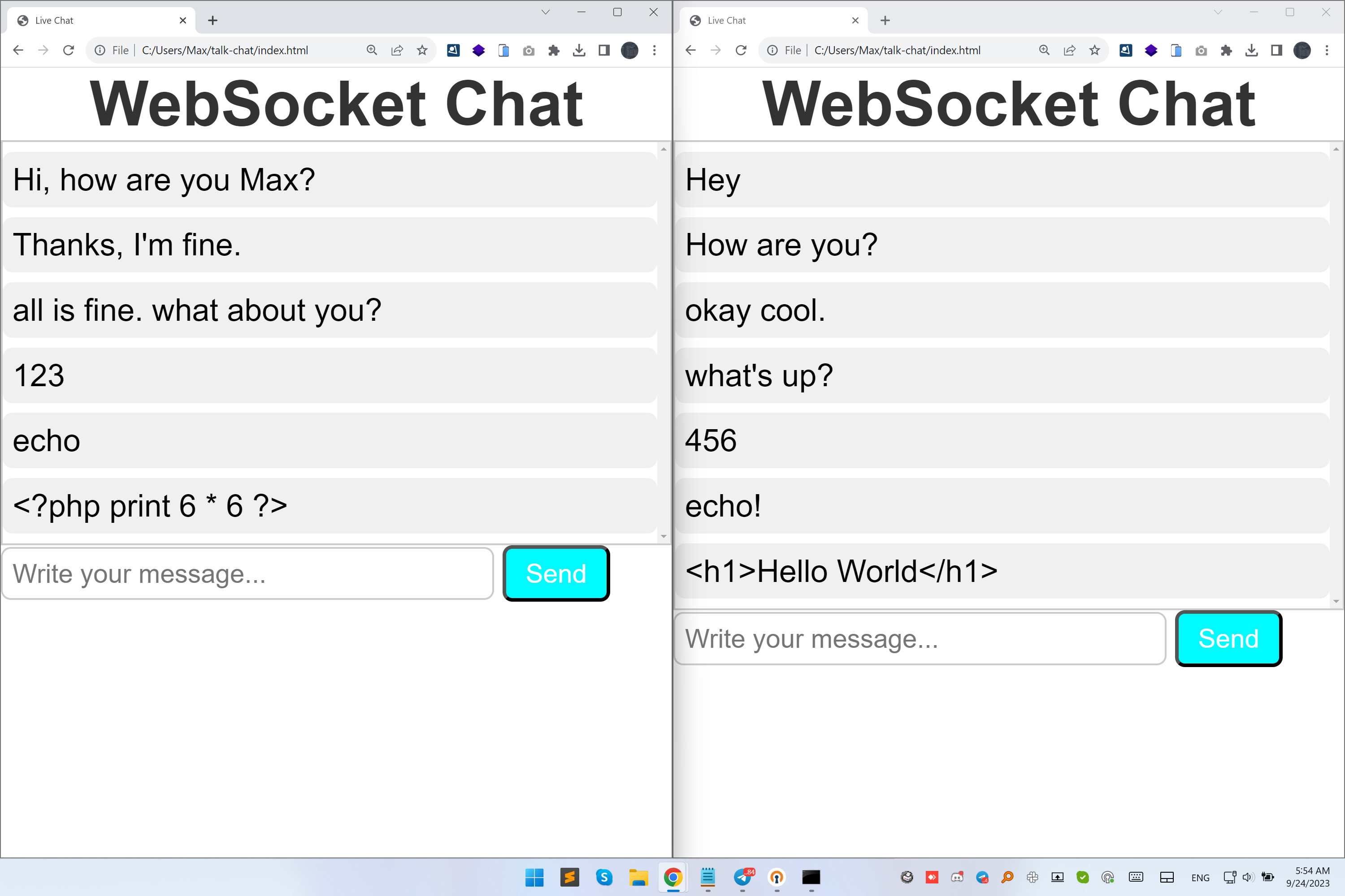 Building a WebSocket Server and Client: Live Coding with Node.js and JavaScript