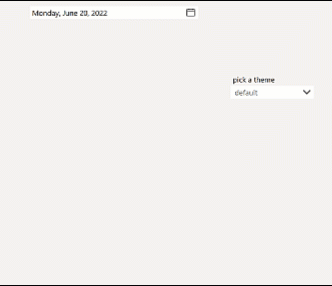Datepicker component