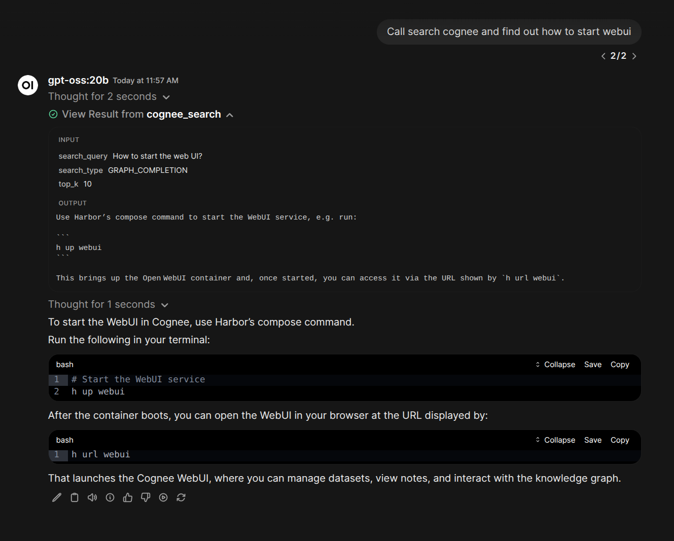Cognee screenshot