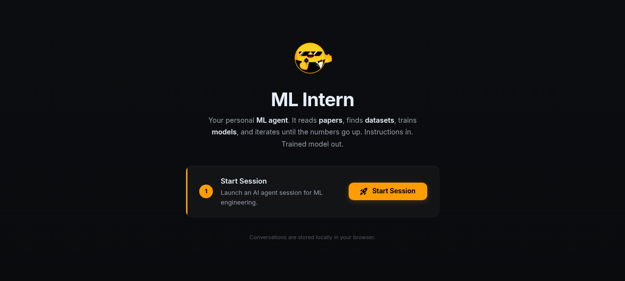 ML Intern screenshot
